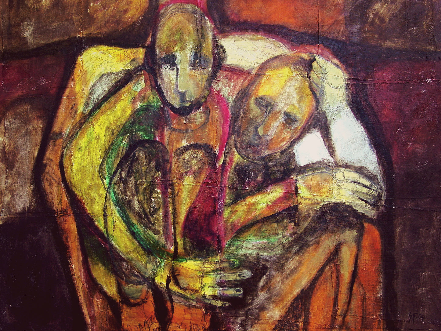 L'Invisibile (Uomini Soli) 100x120 cm