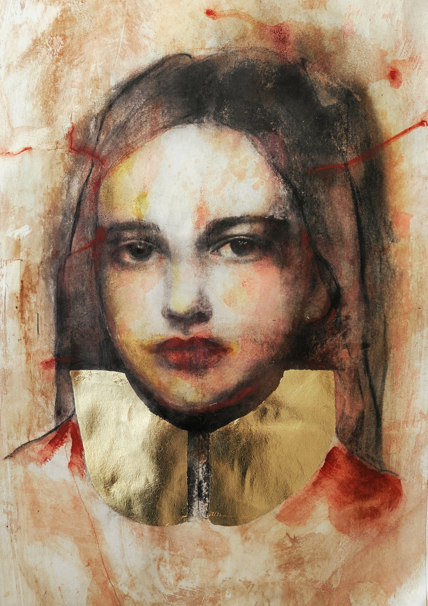 Stampa da disegno su carta originale - La niña