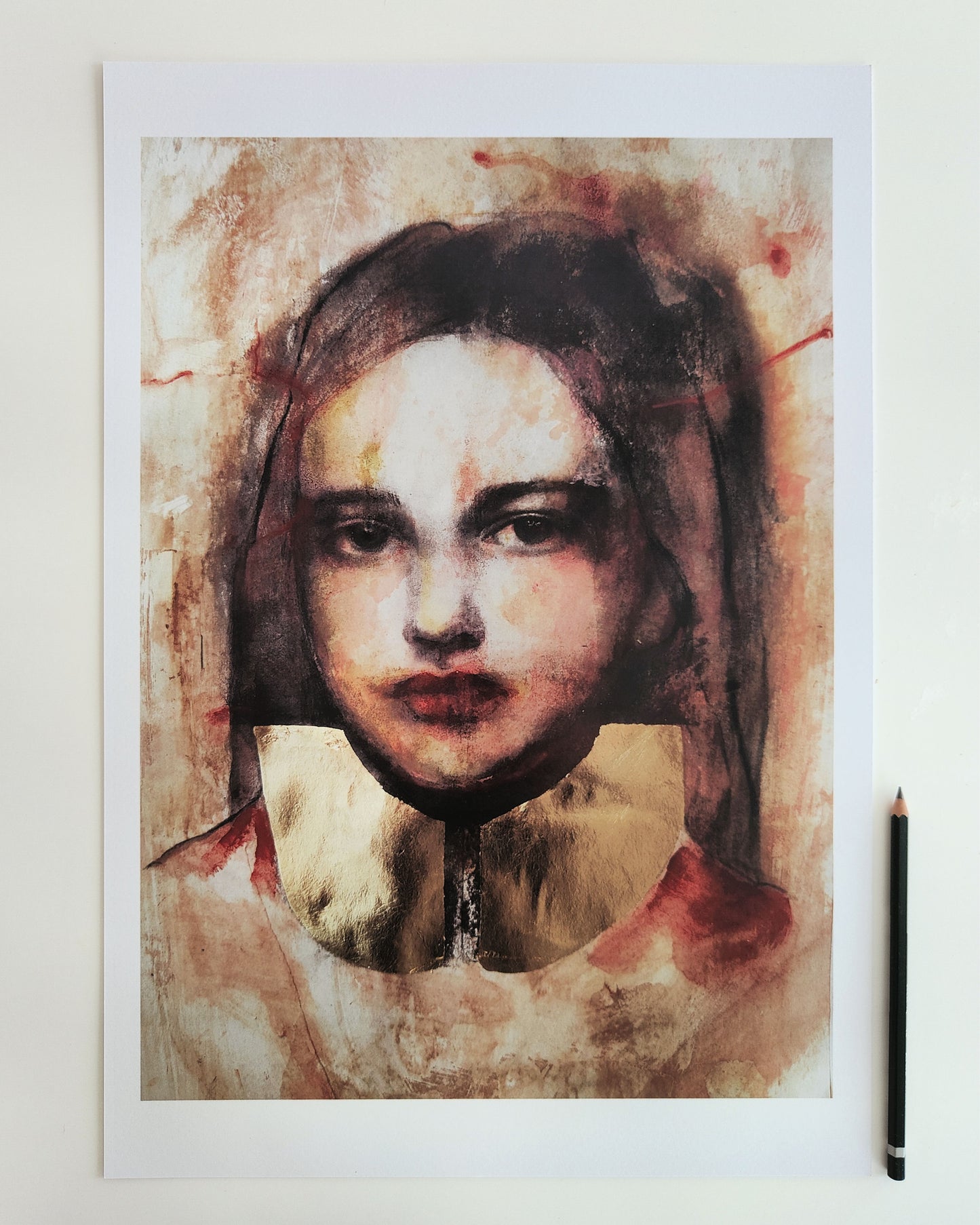Stampa da disegno su carta originale - La niña