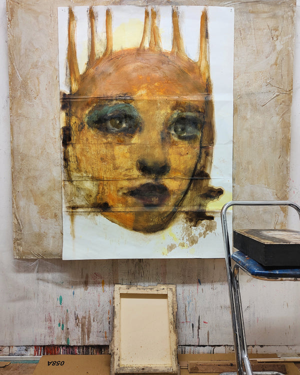 Sunflower, carta 130x100cm