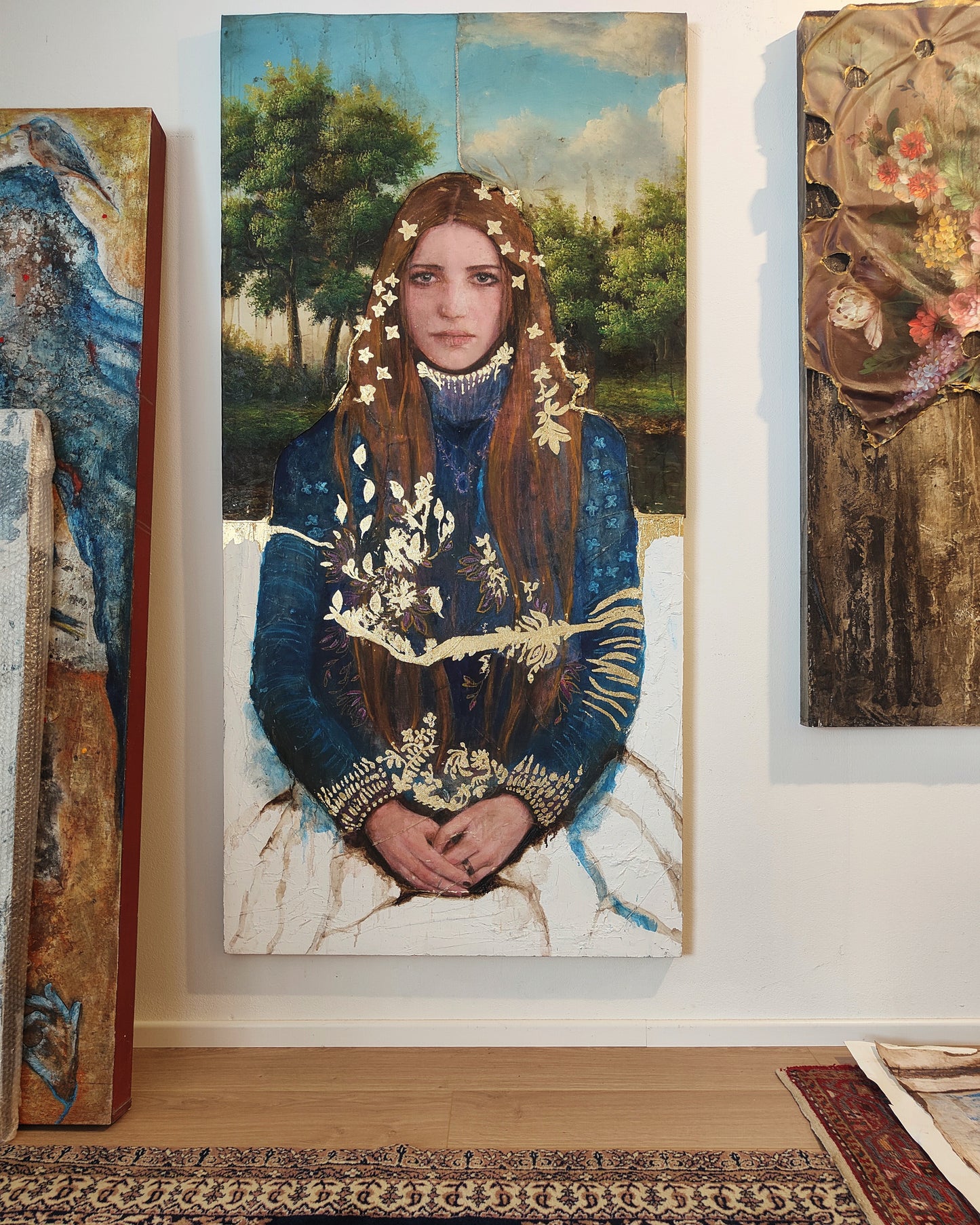 Grande disegno in blu