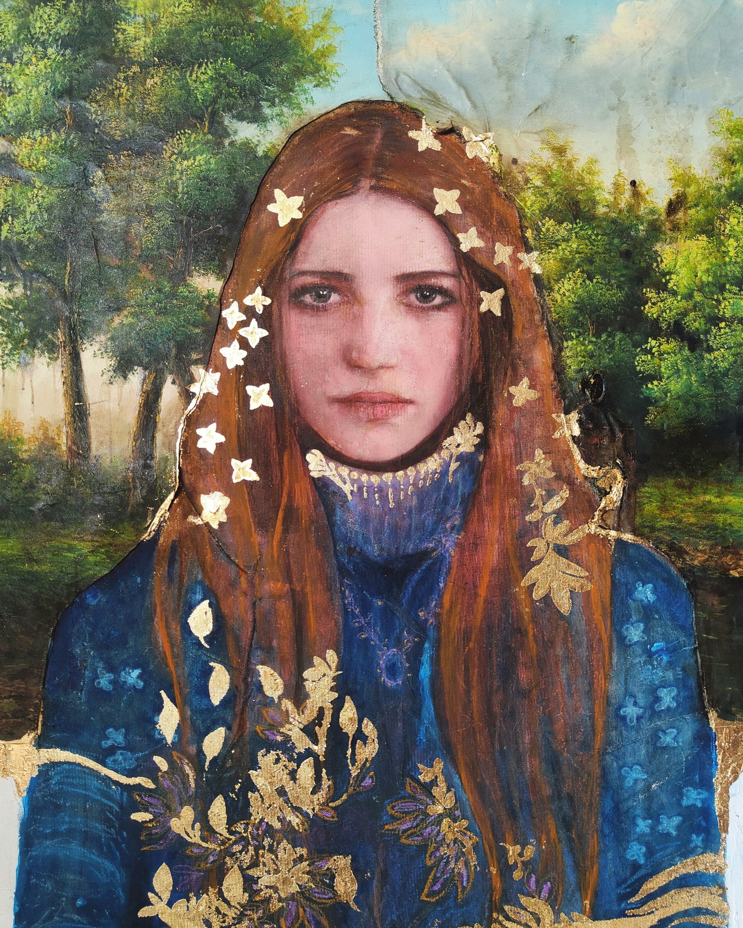 Grande disegno in blu