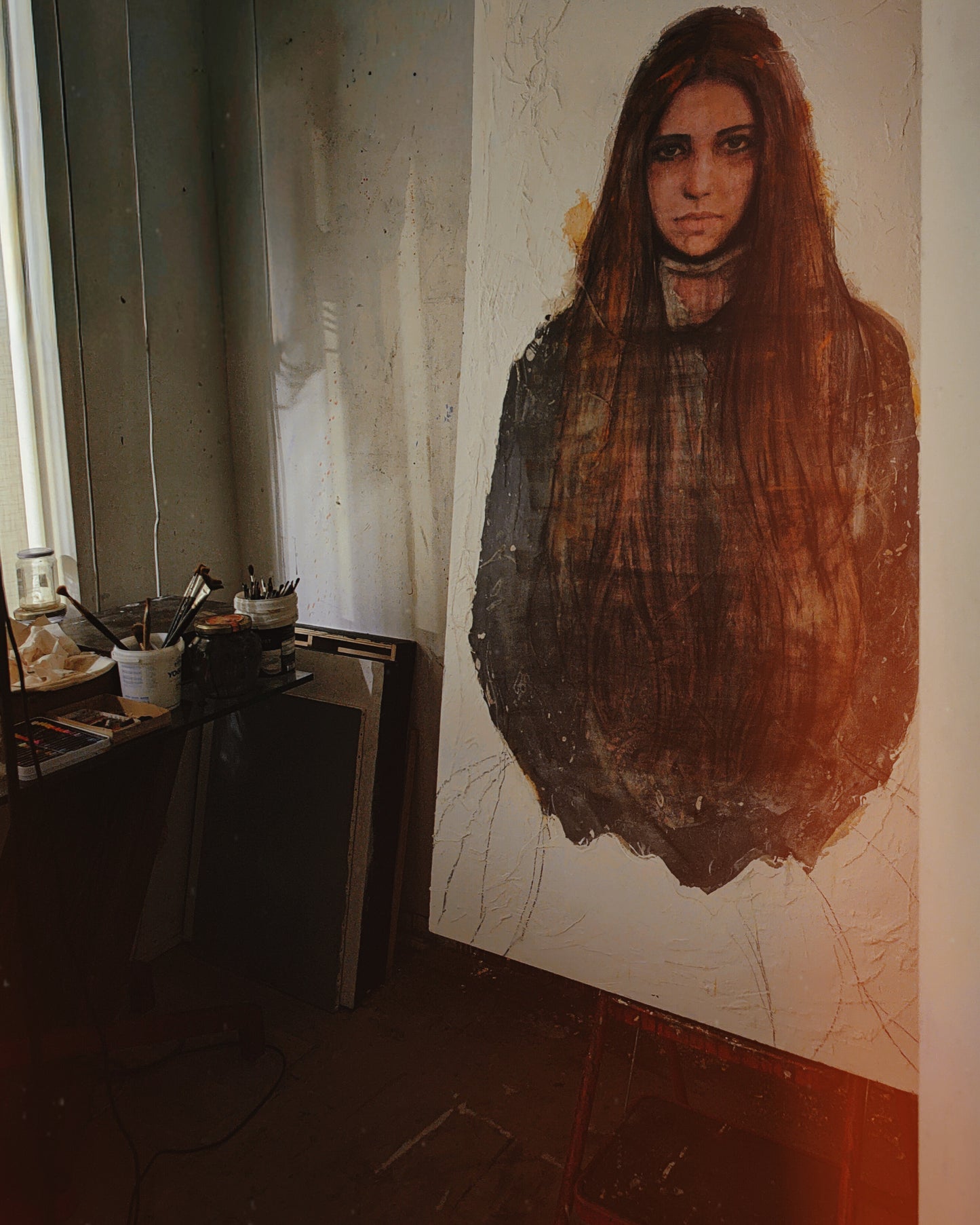 Grande disegno in blu