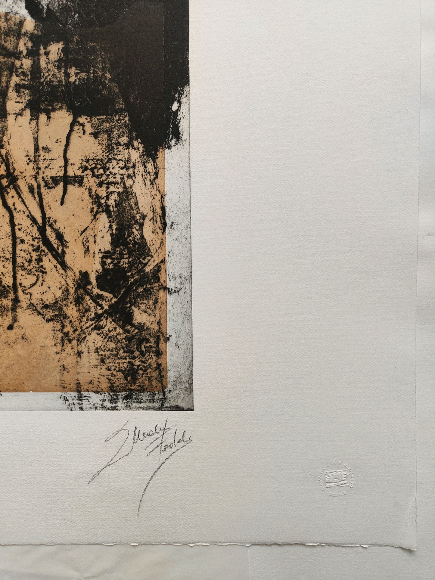 Giada e la Luna, stampa d'autore, pezzo unico, 105x75cm
