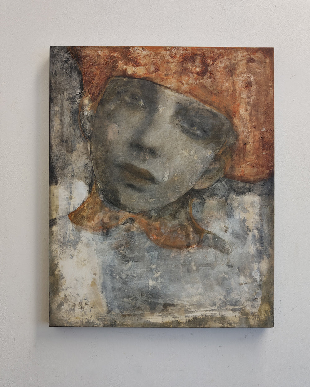 Eri un bambino con il cappello troppo grande - 50x40cm