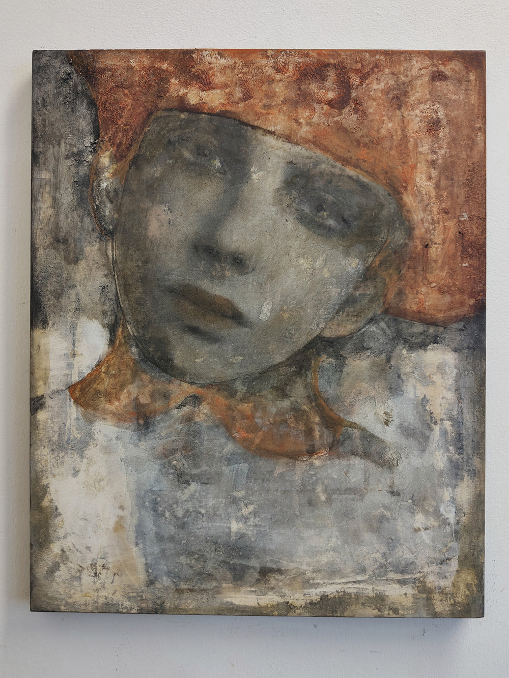 Eri un bambino con il cappello troppo grande - 50x40cm