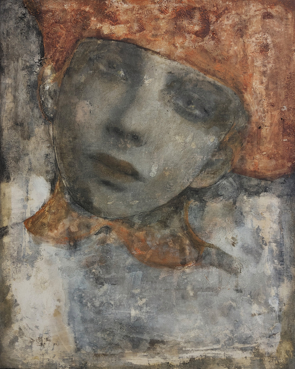 Eri un bambino con il cappello troppo grande - 50x40cm